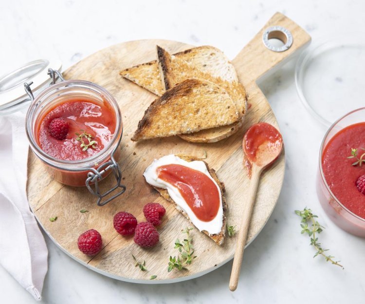 Confiture express non sucrée aux fruits rouges Confiture express non sucrée aux fruits rouges