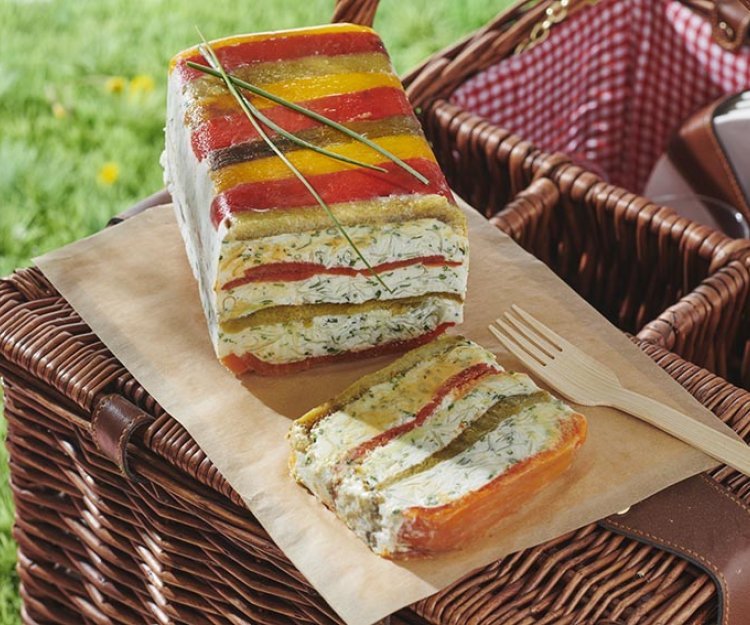 Terrine de fromage de chèvre aux poivrons