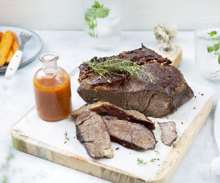 Bœuf cuisson lente aux carottes glacées