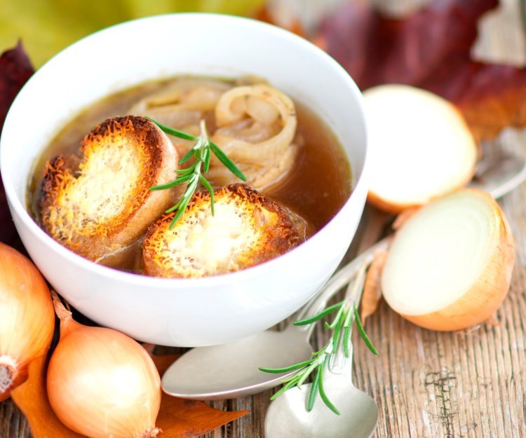 Soupe à l’oignon et fromage