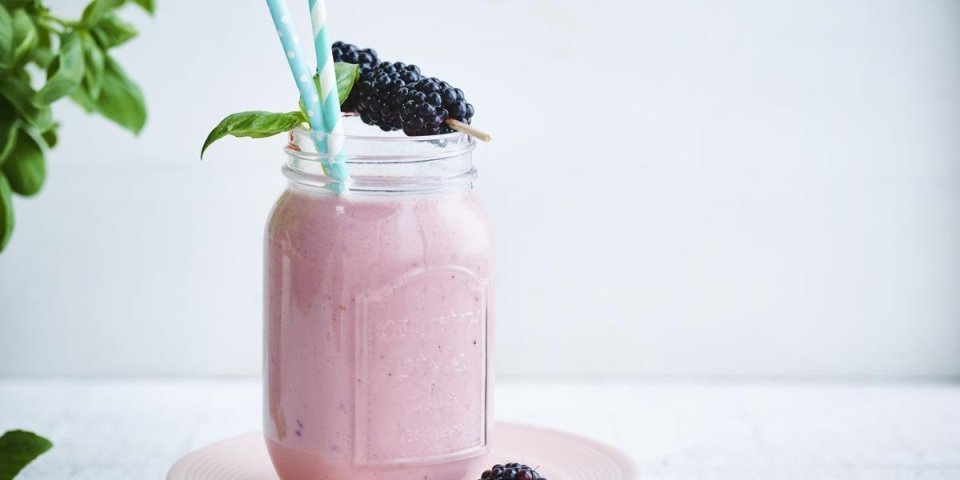 Smoothie mûre-framboise Smoothie mûre-framboise