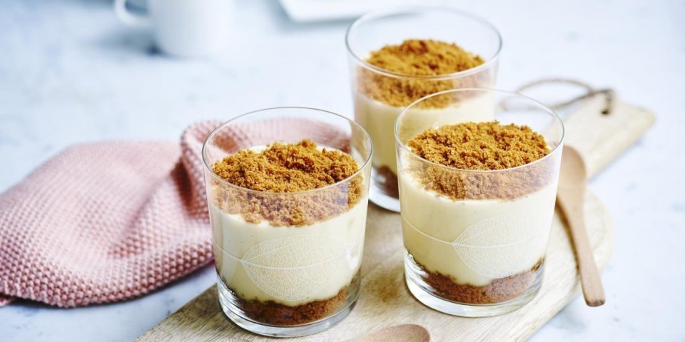 Pudding vanille aux spéculoos Pudding vanille aux spéculoos