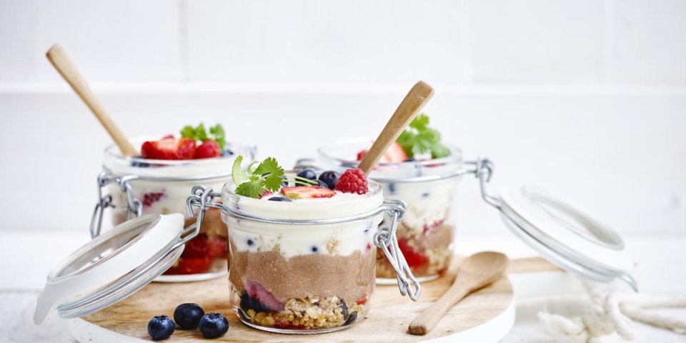 Trifle chocolat-fruits rouges