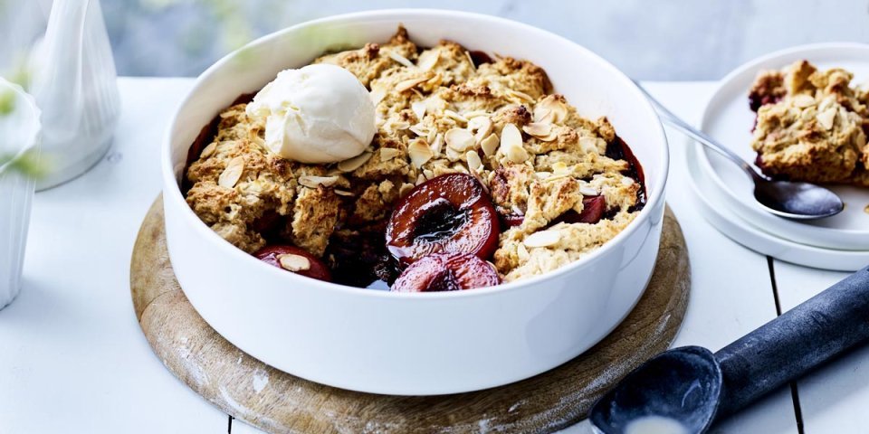 Cobbler aux prunes Cobbler aux prunes