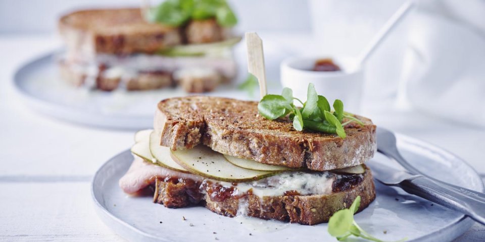 Croque-monsieur à la poire Croque-monsieur à la poire