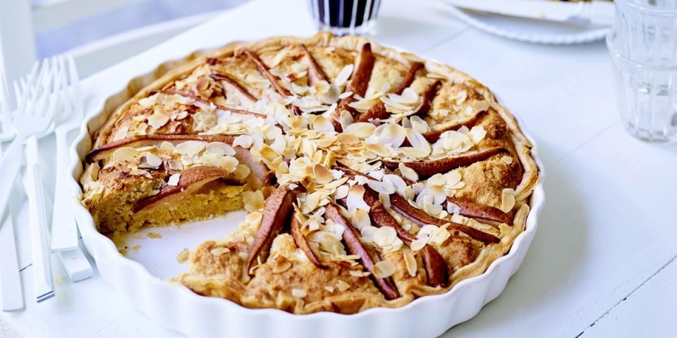 Tarte frangipane aux poires