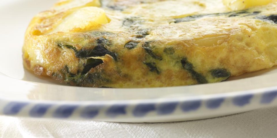 Frittata de pommes de terre au fromage italien et sauge