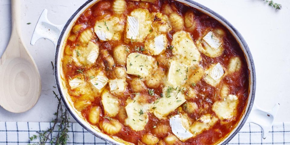 Gnocchi en sauce tomate, champignons, bière et fromage belge Gnocchi en sauce tomate, champignons, bière et fromage belge