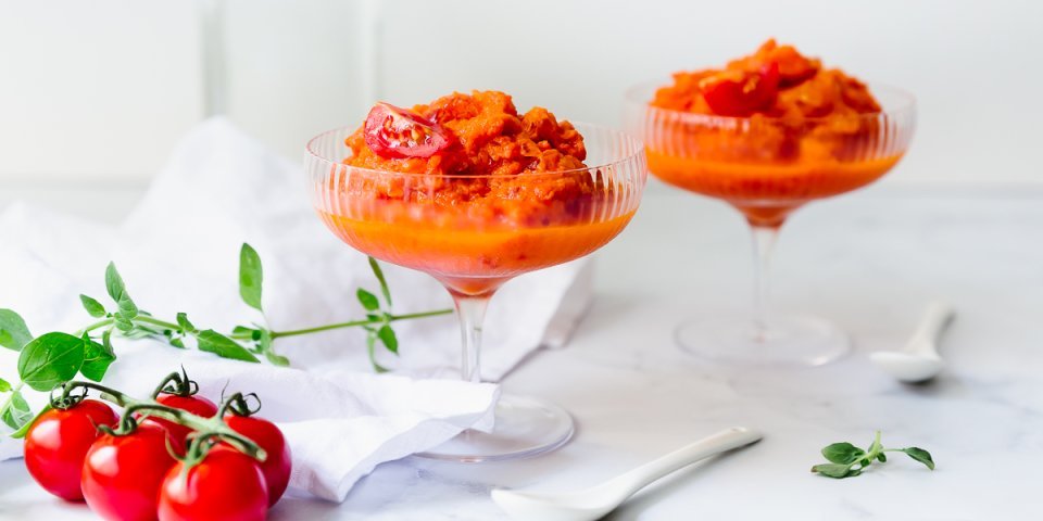 Granité de tomates au genièvre de Hasselt Granité de tomates au genièvre de Hasselt