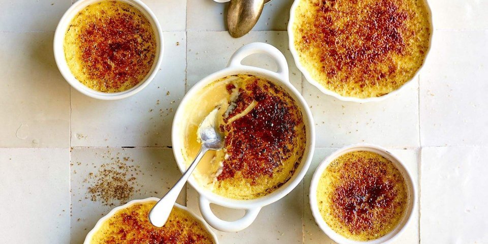 Crème brûlée au fromage de chèvre Crème brûlée au fromage de chèvre
