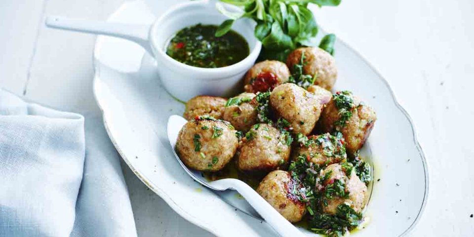 Boulettes de hachis de veau "chimichurri"