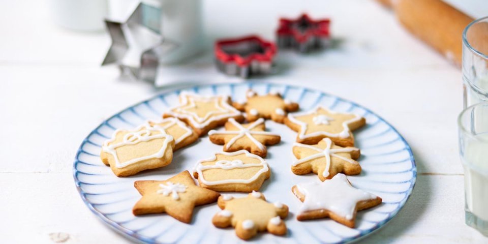 Biscuits de Noël glacés