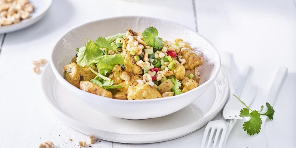 Wok de poulet au curry Wok de poulet au curry