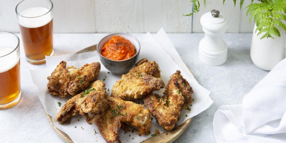 Ailes de poulet croustillantes à la sauce paprika