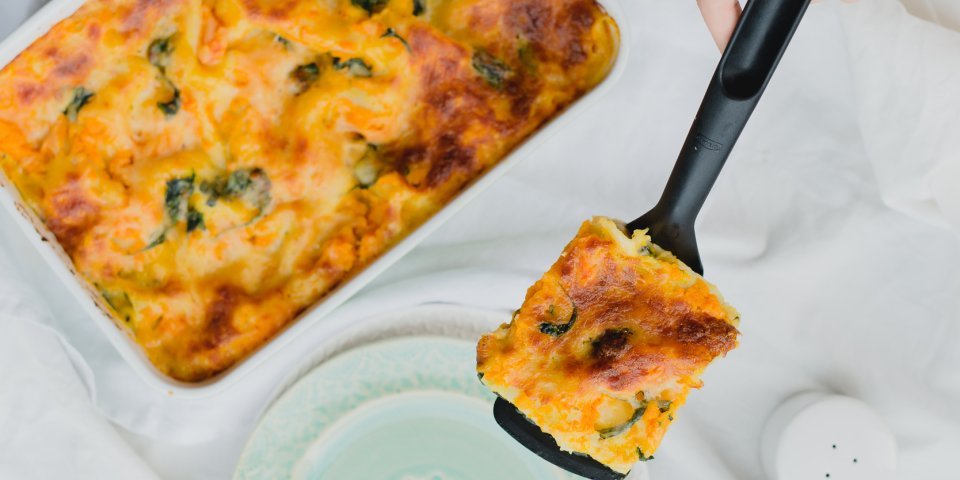 Lasagne au potiron et épinards Lasagne au potiron et épinards
