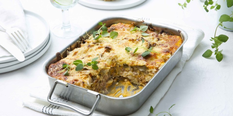 Lasagne aux chicons, butternut et haché