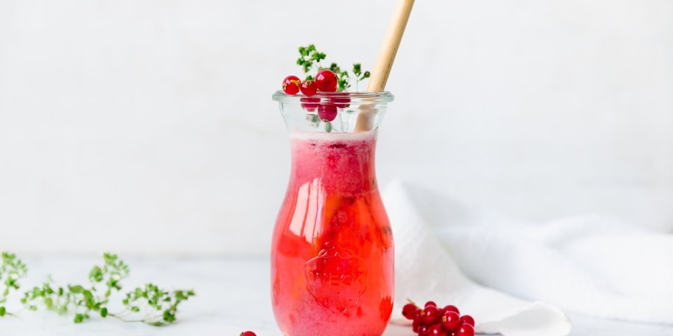 Limonade de fruits rouges