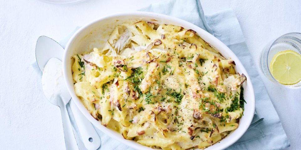 Macaroni au fromage et jambon belges