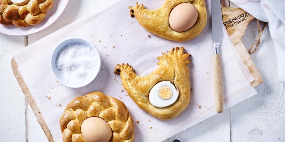 Pain de Pâques à l’œuf Pain de Pâques à l’œuf