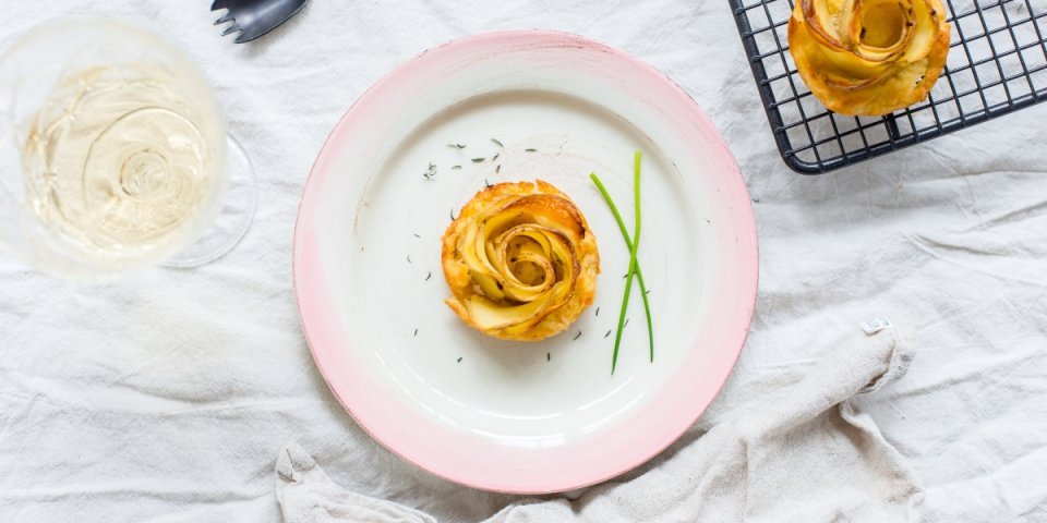 Roses de pommes de terre Roses de pommes de terre