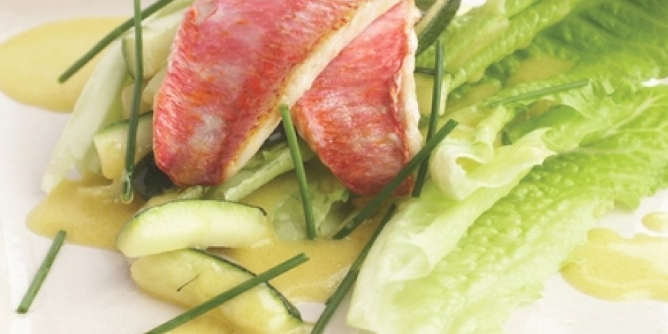 Salade de rouget barbet et courgette