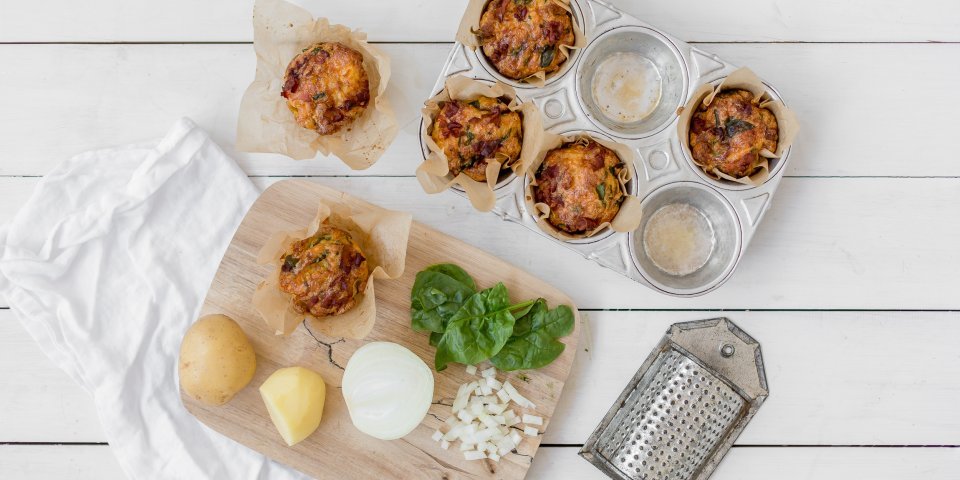 Muffins de petit déjeuner aux pommes de terre