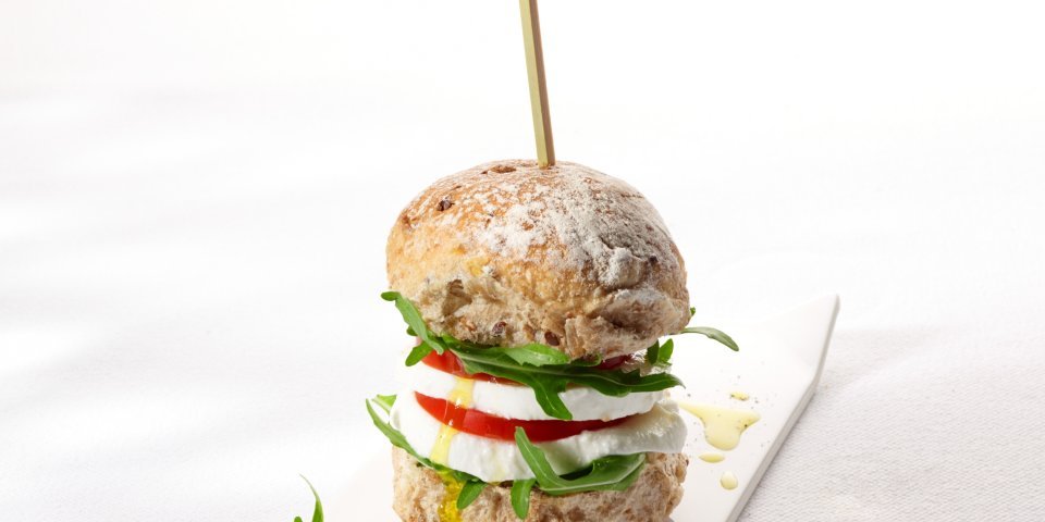 Burger tomate-mozzarella