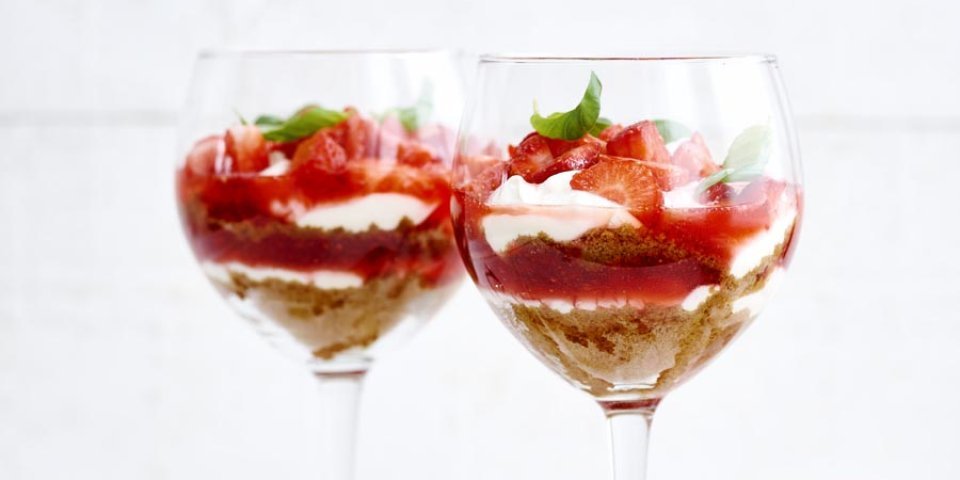 Trifle fraises-spéculoos
