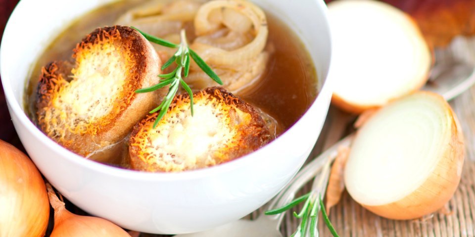 Soupe à l’oignon et fromage