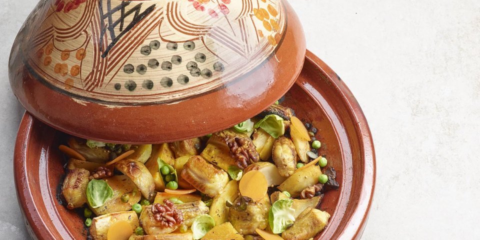 Tajine hivernal à la roussette