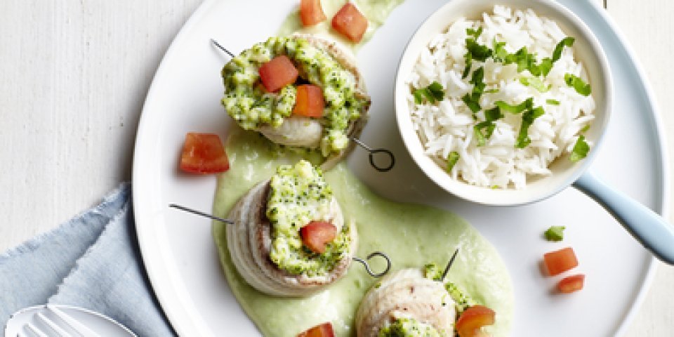 Rouleaux de sole farcie au brocoli