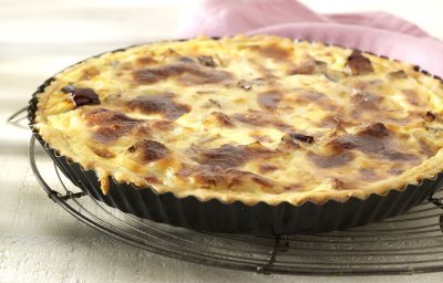 Quiche à l'aubergine et aux pommes de terre