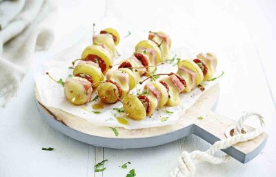 Brochettes de pommes de terre