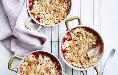 Crumble fraises rhubarbe