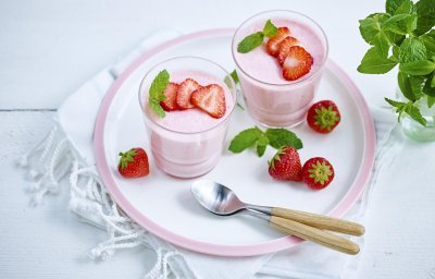 Aardbeienmousse