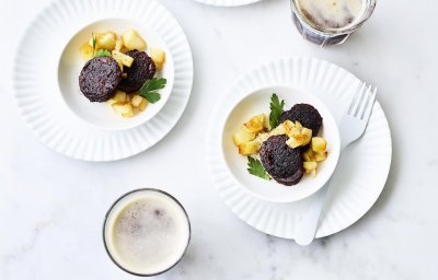 Boudin noir et pommes cuites