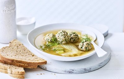 Bouillon de fenouil et boulettes de viande