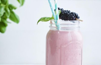 Smoothie mûre-framboise