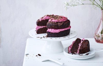 Gâteau au chocolat et à la betterave rouge