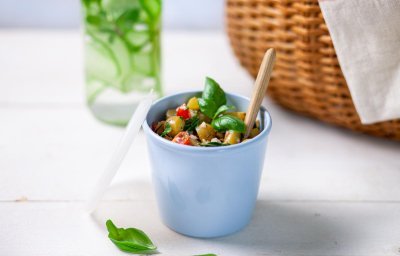 Salade de pommes de terre fraîche et vinaigrette au yaourt