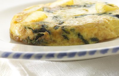 Frittata de pommes de terre au fromage italien et sauge