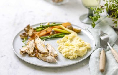 Poulet rôti aux herbes