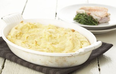 Purée de pommes de terre gratinée