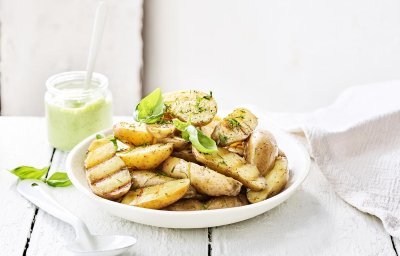 Pommes de terre rissolées à la sauce Green Goddess