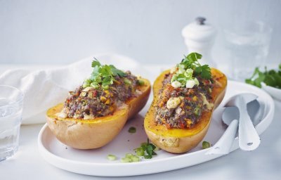 Butternut farci au haché de bœuf