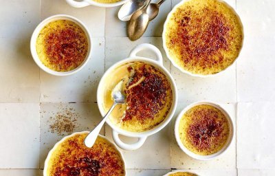 Crème brûlée au fromage de chèvre