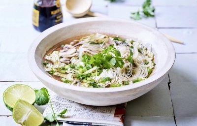 Soupe claire aux champignons