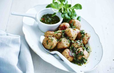 Boulettes de hachis de veau "chimichurri"