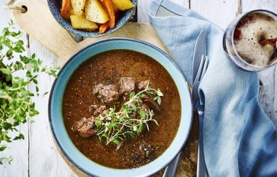 Joues de veau à la bière brune