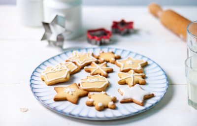 Biscuits de Noël glacés